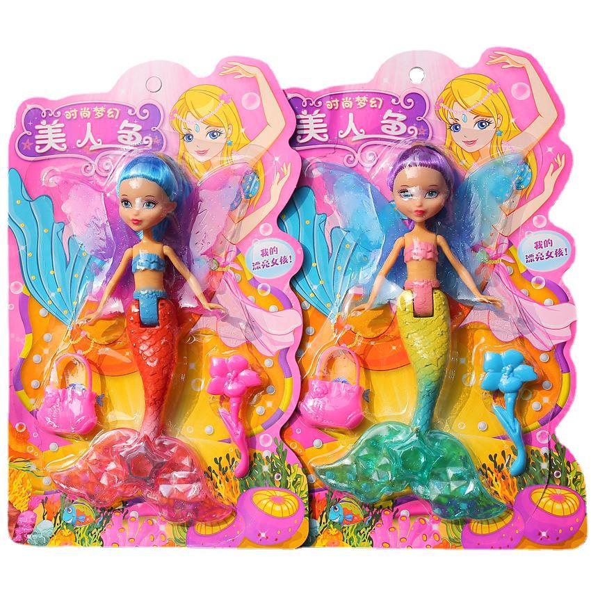 Nuevos accesorios mágicos montados en el tablero Sirena Princesa Muñeca Girl Play House muñeca juguete ventas directas de la fábrica