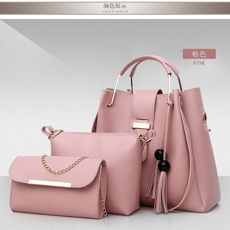 Bolsos transfronterizos nuevos bolsos de moda de tres piezas bolsos para niños bolsos de hombro para mujeres casuales bolsos image 3