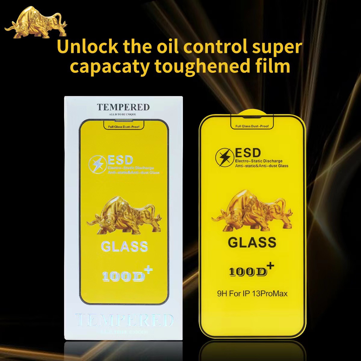 Aplicable a Apple 15 HD película templada 100D + Jinniu versión Pantalla Completa Pantalla de polvo integrada película templada Apple 14Pro