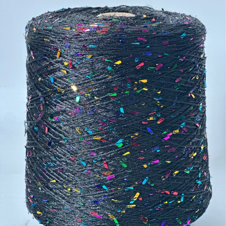 厂家直销特殊珠片纱彩色长片特种花式纱线现货批发