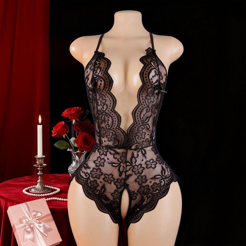 Sexy Open-Crotch Bodysuit That Doesn'T Require Taking Off, Hot-Selling Popular Item, Plus-Size Women's Sexy Tight Lace European and American Cross-Border Foreign Trade Supply Sexy Open-Crotch Bodysuit That Doesn'T Require Taking Off, Hot-Selling Popular Item, Plus-Size Women's Sexy Tight Lace European and American Cross-Border Foreign Trade Supply