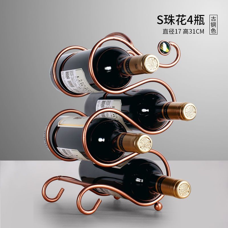 家用红酒架摆件红酒架葡萄酒酒瓶架子欧式酒架红酒架家用酒架摆件|undefined