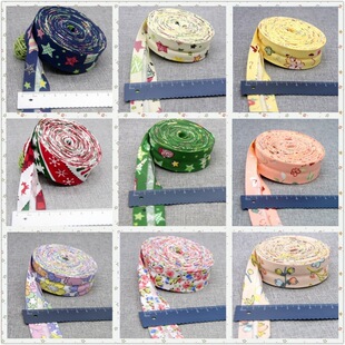 1" (25mm) Wide Single Fold Bias Tape Cotton Prefolded�z��