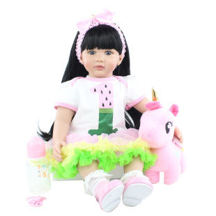 60cm reborn baby reborn baby Black Rapunzel Toddler Doll Play Home Toy