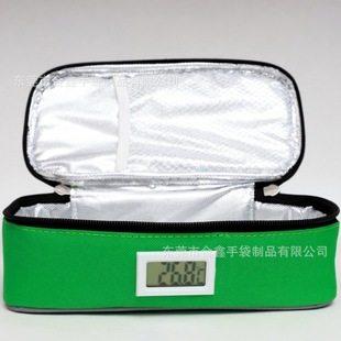 Insulin Refrigerated Box 2-8 Degrees Portable Travel Portable Real-Time Testing Temperature Breast Milk Milk Preservation Insulation Bag