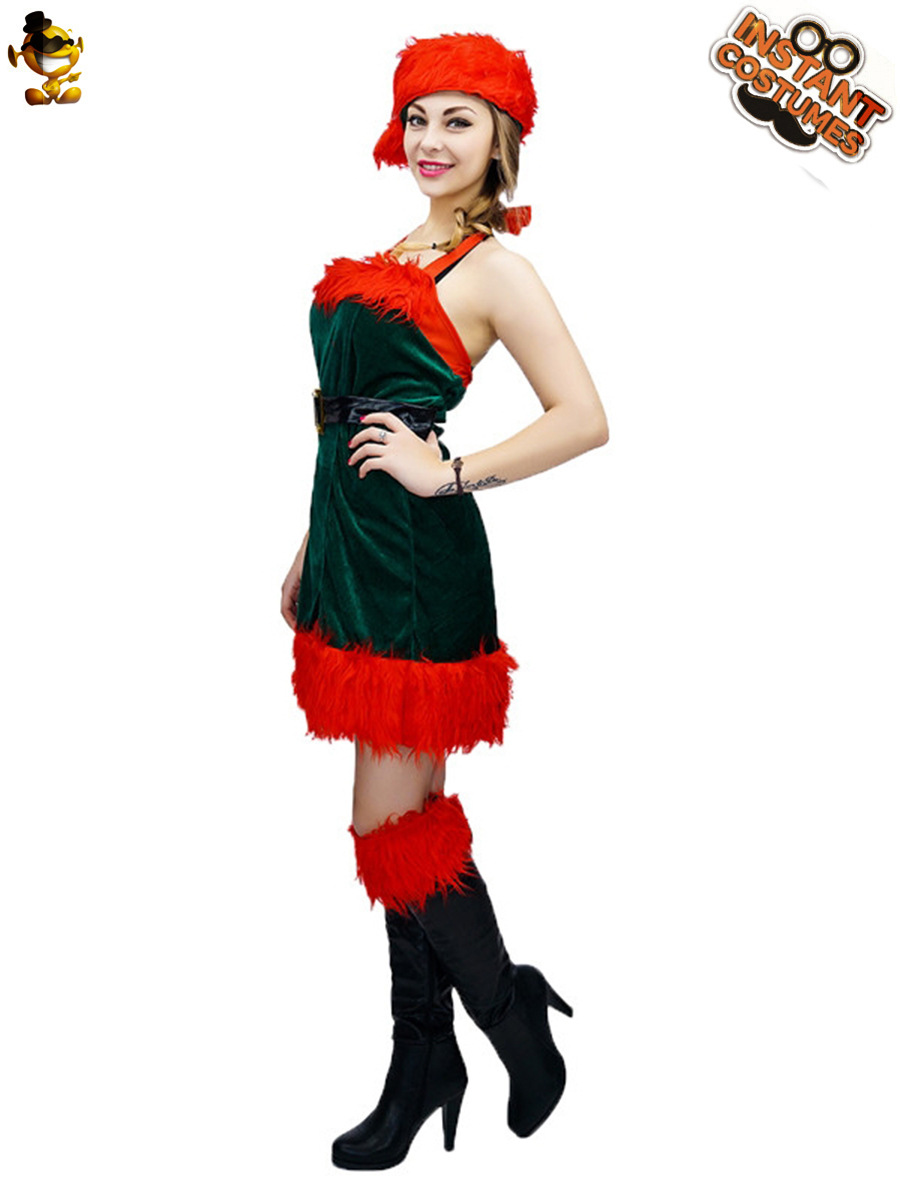Navidad sexy vestido de Navidad princesa vestido de fiesta cos etapa rendimiento ropa distribución al por mayor