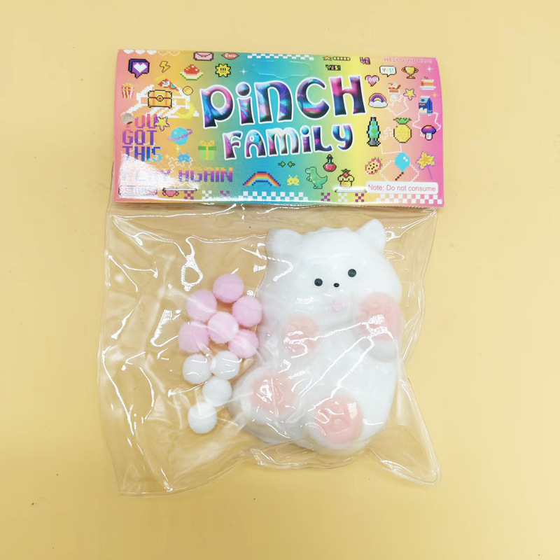 ピンチシミュレーション食品おもちゃピーナッツピンチドーナツソフトプラスチック減圧おもちゃ減圧泥高価値卸売|undefined