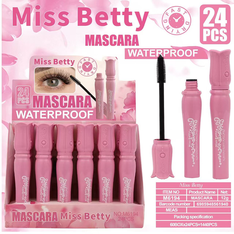Nuevos productos de comercio exterior transfronterizo MissBetty densa rímel impermeable maquillaje mascara crema mascara al por mayor