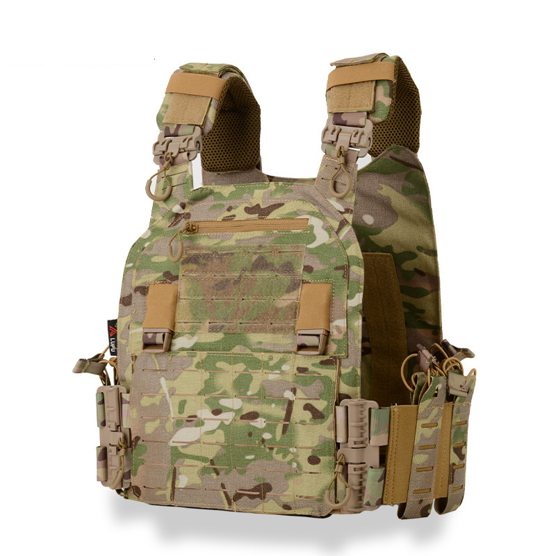 Chaleco táctico multifuncional de liberación rápida, chaleco molle, chaleco de pecho ligero para fanáticos militares, chaleco de entrenamiento táctico CS para exteriores