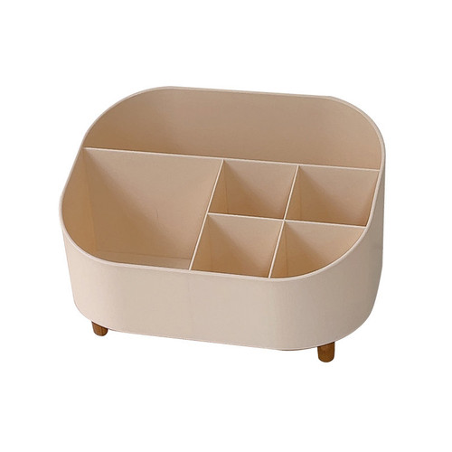 Cosmetic storage box student dormitory stationery pen holder home dressing table skin care product storage rack bedside organizing box