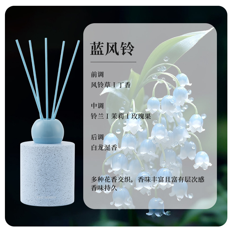 左赫香薰瓶简约玻璃瓶家用客厅卧室厕所摆件螺口香氛瓶扩香分装瓶|undefined