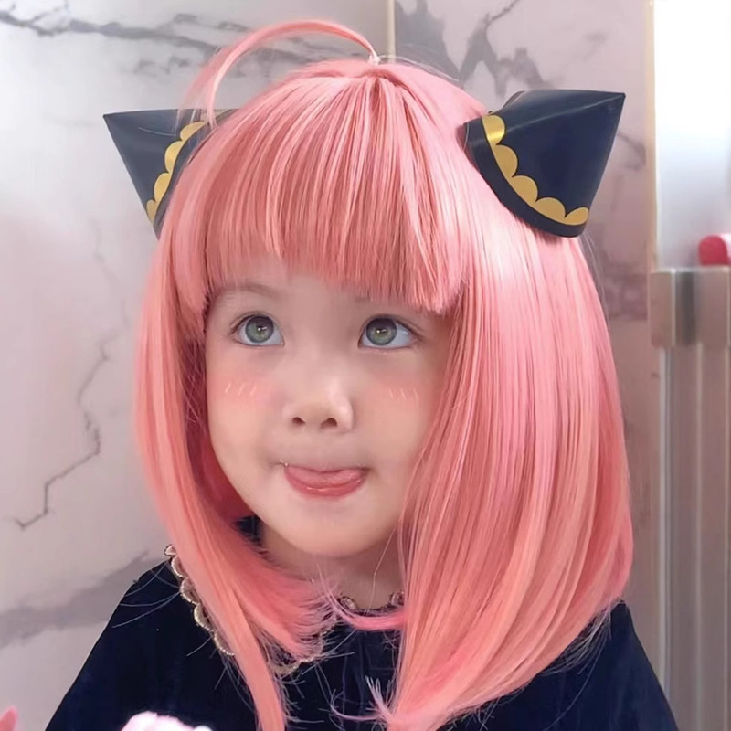 SPY play house SPY × FAMILY Ana Fujie pink Bobo head cos wig role play