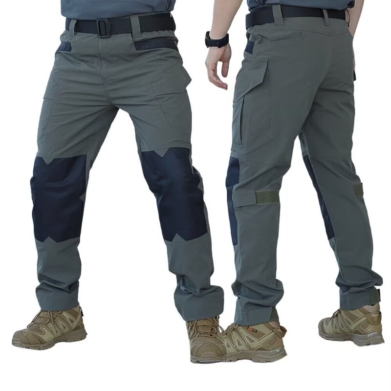 Multi-Pocket Stretch Cargo Pants for Men, Casual Outdoor Loose Fit, Large Size, Elastic Waist Work Pants, Durable and Stain-Resistant Multi-Pocket Stretch Cargo Pants for Men, Casual Outdoor Loose Fit, Large Size, Elastic Waist Work Pants, Durable and Stain-Resistant