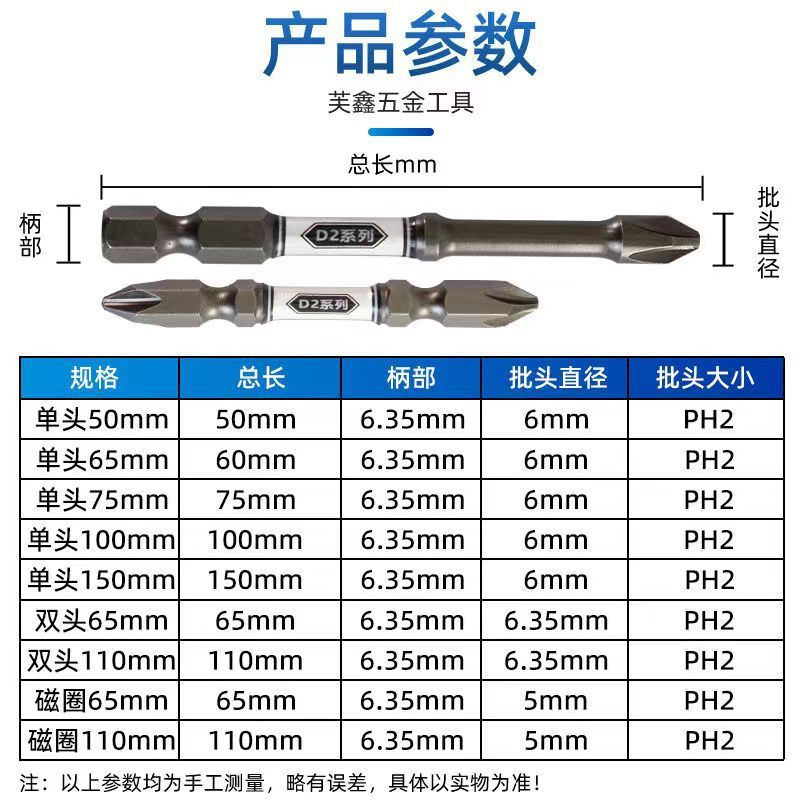 強力な磁気ビットヘッド、多機能電動クロス電動ビット、拡張滑り止めヌンチャクビットセット、D2合金鋼耐衝撃性|undefined