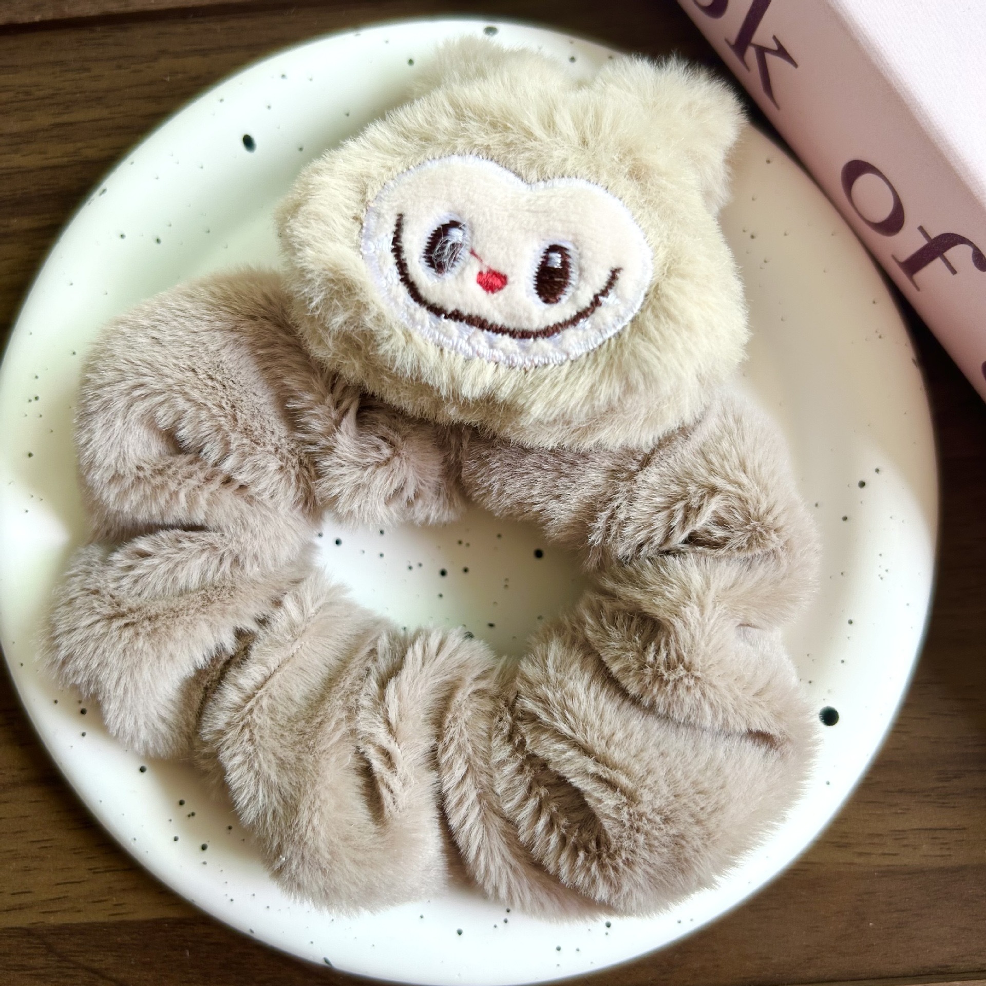 Dulce lindo peluche kt felino círculo de intestino grueso estudiante dulce felina elás negro rosa chica joyería de cabello cabello cabello