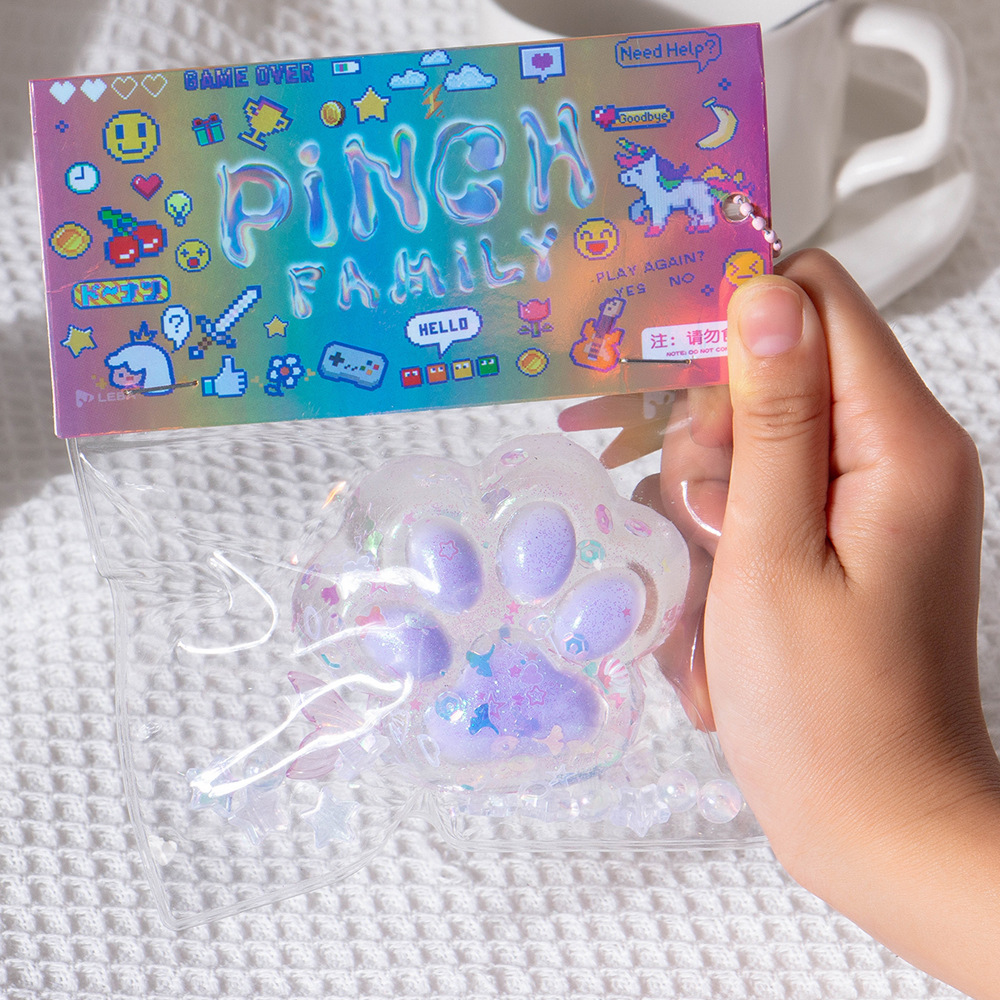 Douyin Explosive toy Network Red CAT Claw amasar le barro podrido se siente descomprimido Toys TPR amasar le wholesale Factory