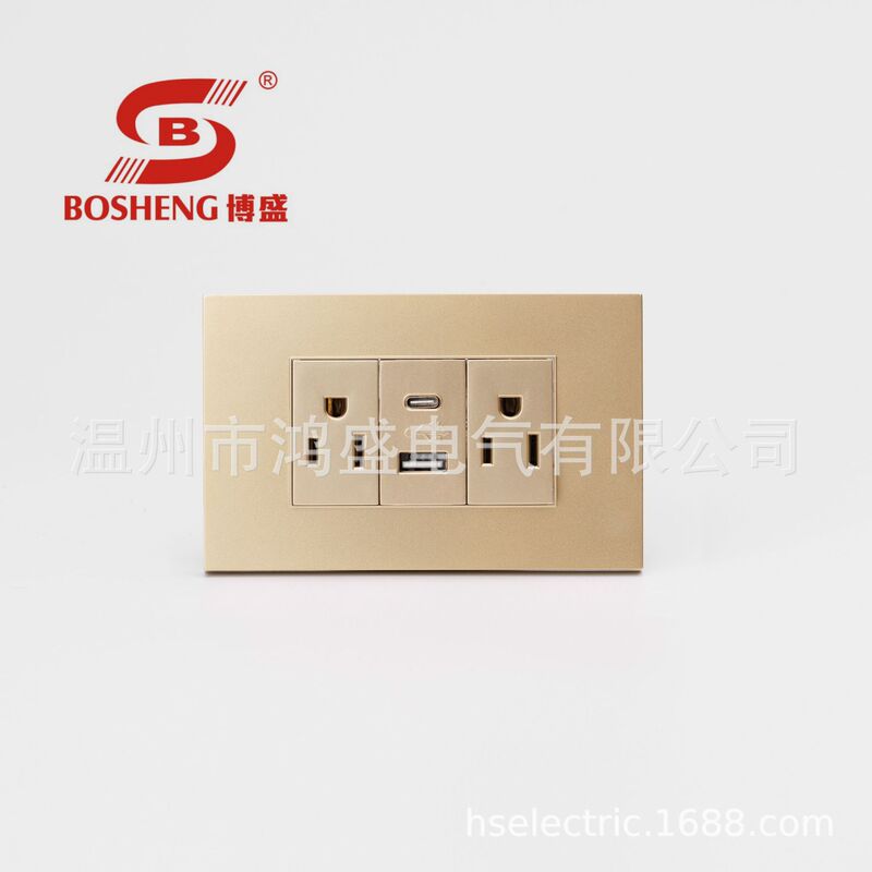 Foreign Trade Export to Mexico USB One Type-C Multi-Function Wall Switch Panel Export Hotel Home Foreign Trade Export to Mexico USB One Type-C Multi-Function Wall Switch Panel Export Hotel Home