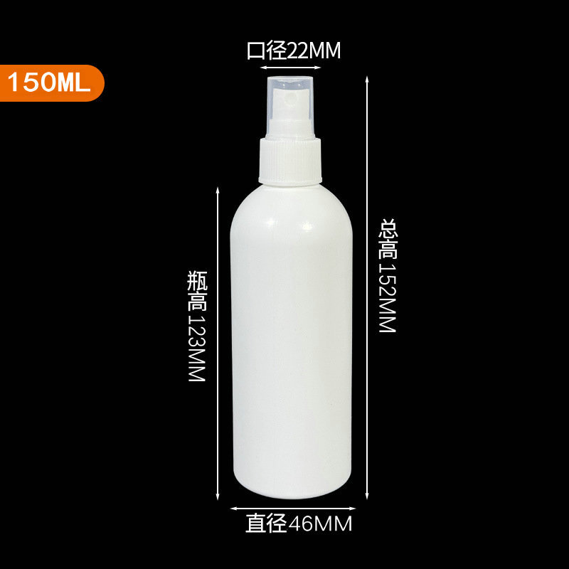 Botella pulverizadora de 30ml, 50ml, botella pulverizadora dispensadora de alcohol, botella pulverizadora portátil de plástico PET de 100ml, botella pulverizadora con forma de corazón