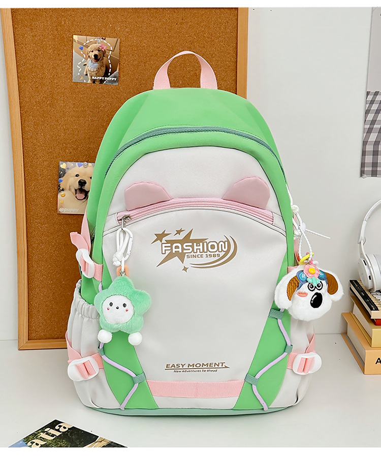 Zaini per bambini Zaino Nuovo stile Moda Stile carino Grande capacità Zaino per studenti delle scuole medie Zaino semplice e versatile_voghion.com