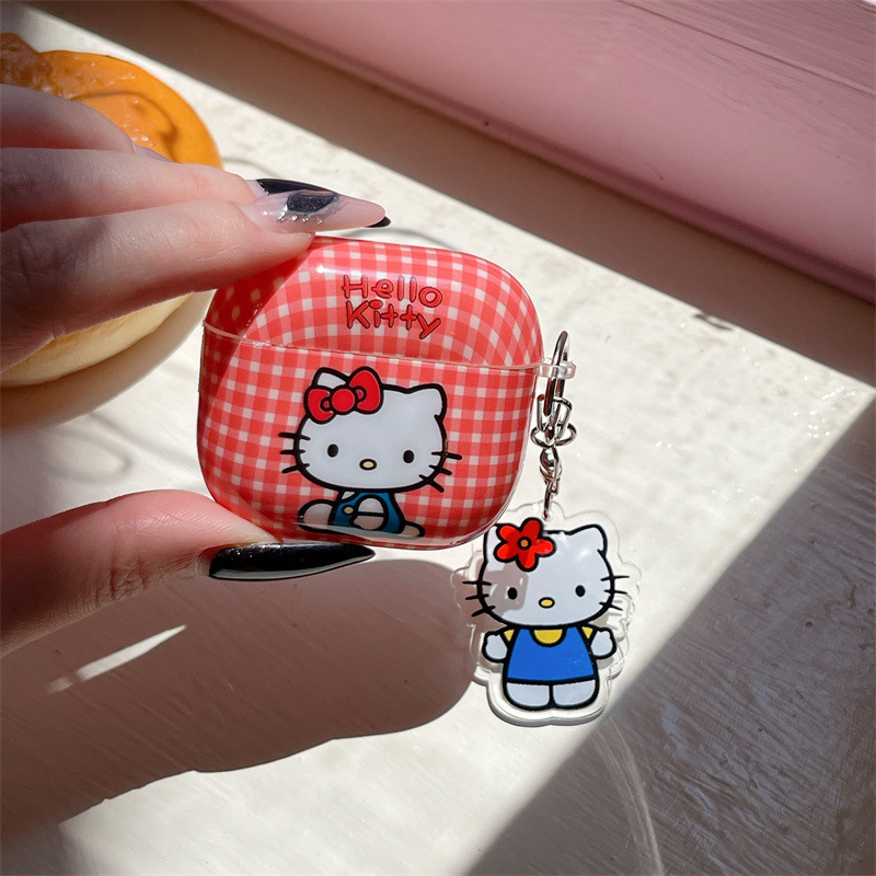 インスタイルヒョウ柄キティ猫 Airpods4/3 ヘッドフォン保護ケースカバー 2pro 第 2 世代と第 3 世代の新しいスタイルに適しています|undefined