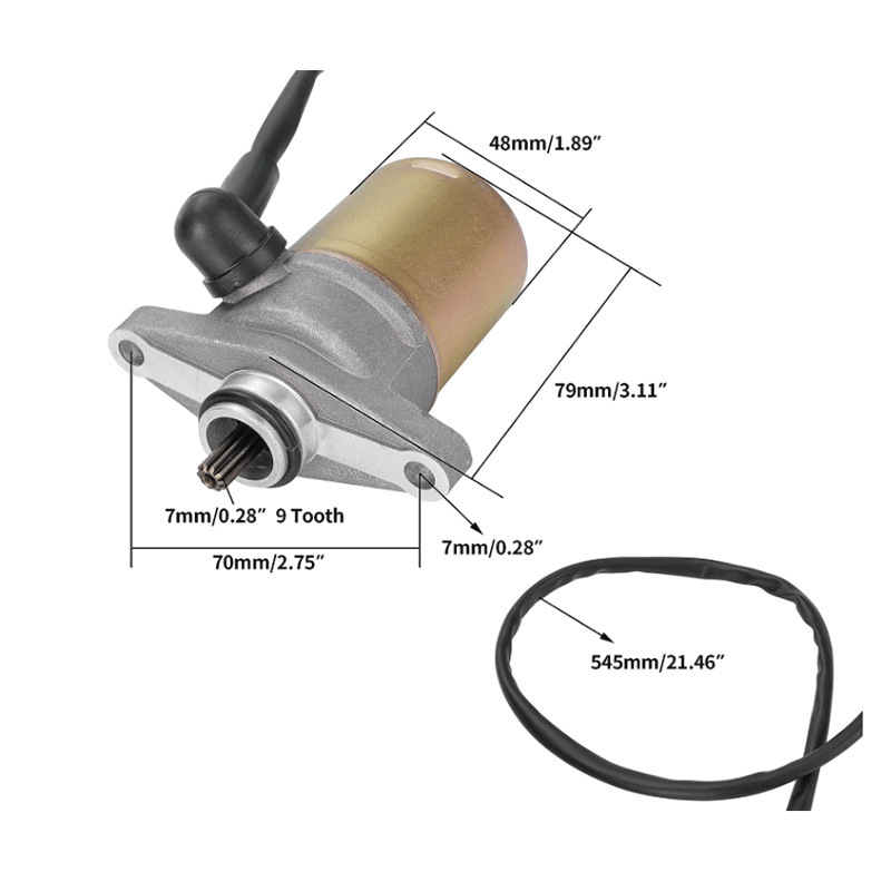 Cortadora de sierra de cadena accesorios de arranque para gy6 47cc 49cc 50cc 4-tiempos qmb139