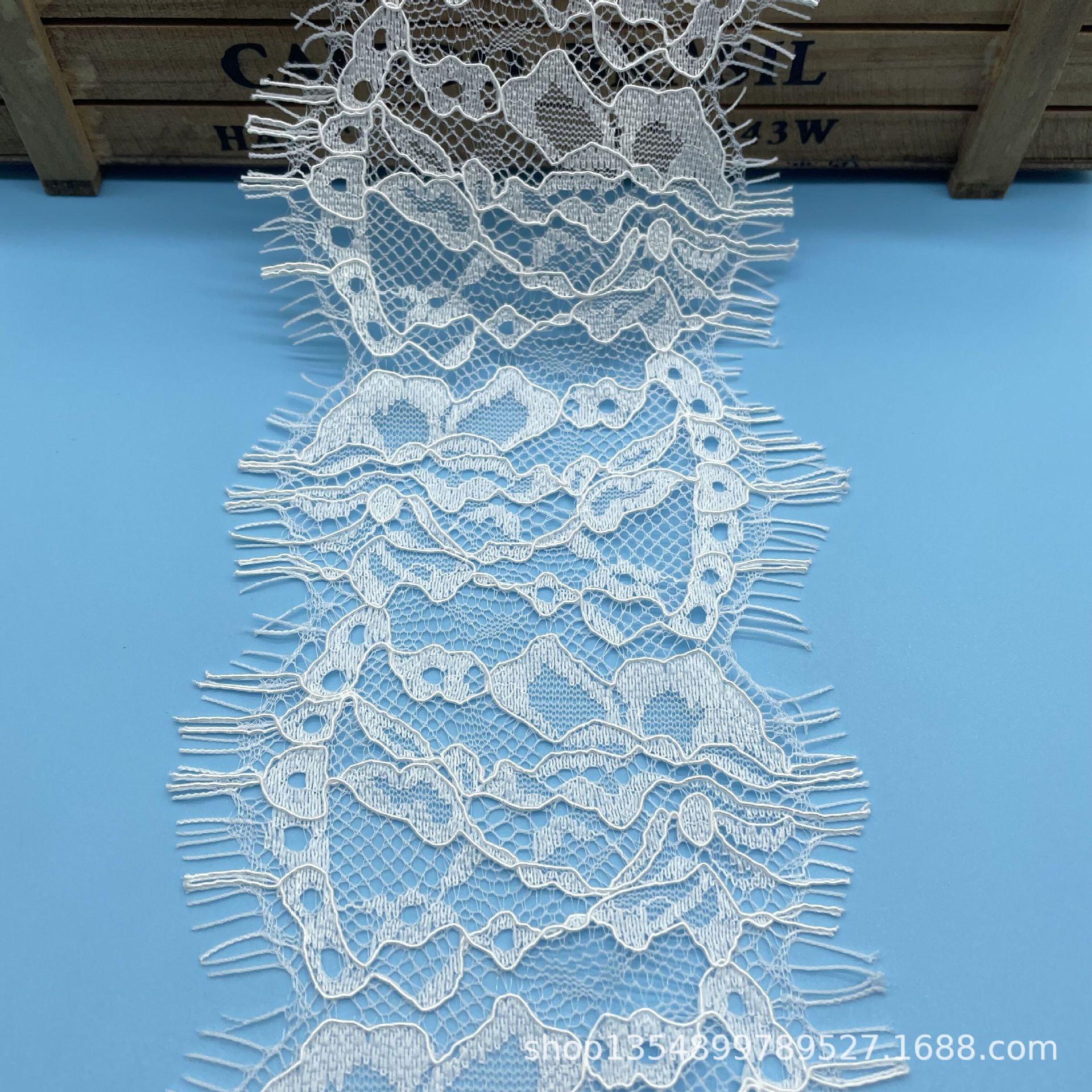 现货9cm股线眼睫毛蕾丝花边洛丽塔服装辅料 无弹睫毛花边