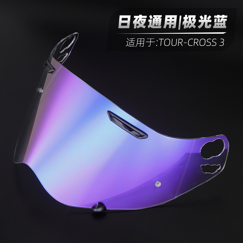RX7X XD – Motuoche Dəbilqə (Kaska) aksesuarları - cross3-aurora-blue-lens