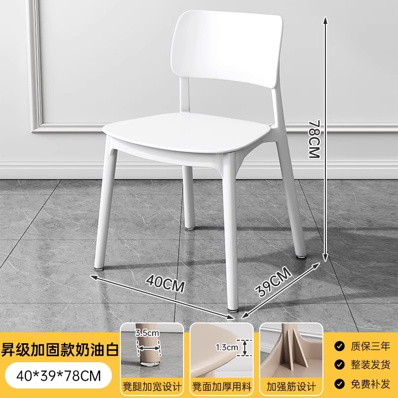 Mesa de comedor blanca de viento de crema pequeña casa de alquiler de mesa de comedor rectangular mesa de comedor comercial