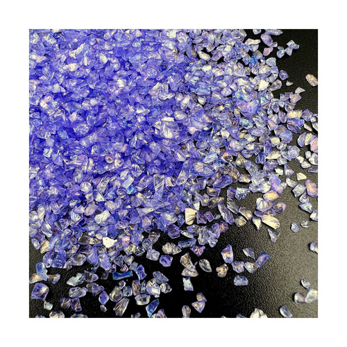 Live Streaming Bright AB Colorful Glass Crushed Glass Fragments DIY Filling Frame Nail Decorative Accessory Material