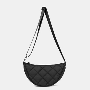 High-end Sense Bag Women's Large Capacity 2024 New Autumn and Winter Fashionable Niche Nylon Shoulder Crossbody Bag Dumpling Bag