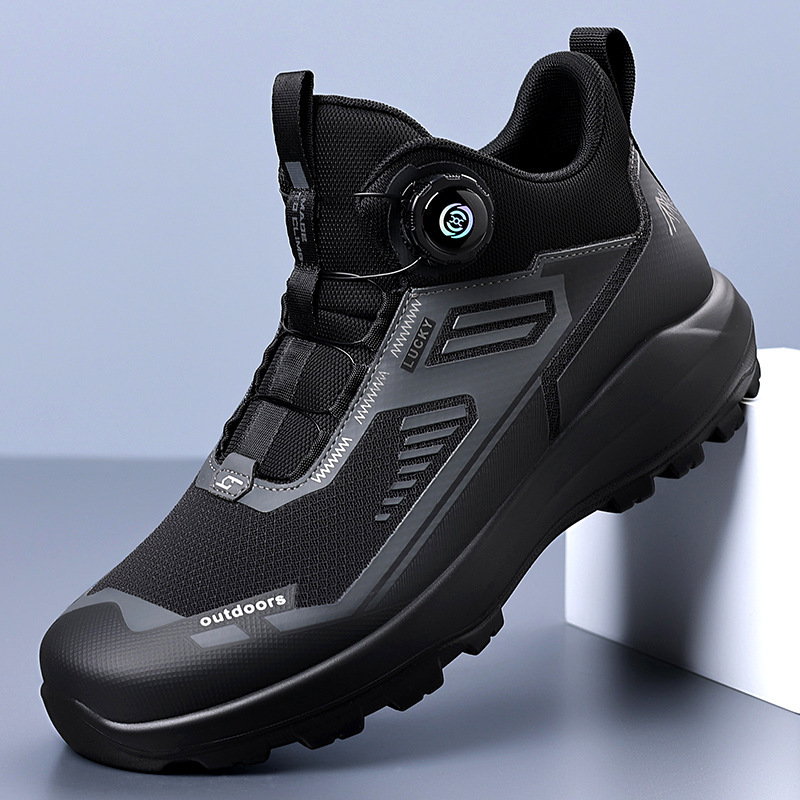 2025 Four Seasons Urban Outdoor Mountaineering Hiking Shoes Autumn and Winter New Lightweight Breathable Mid-Top Sports and Casual Men's Shoes