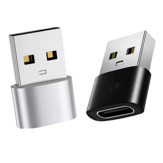 Typec母转usb2.0铝合金OTG转接头手机无线鼠标充电数据转换器接口