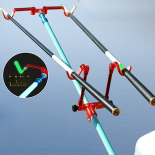Fishing Rod Holder with Double-Headed Folding Claw Head for Fishing Rod Accessories