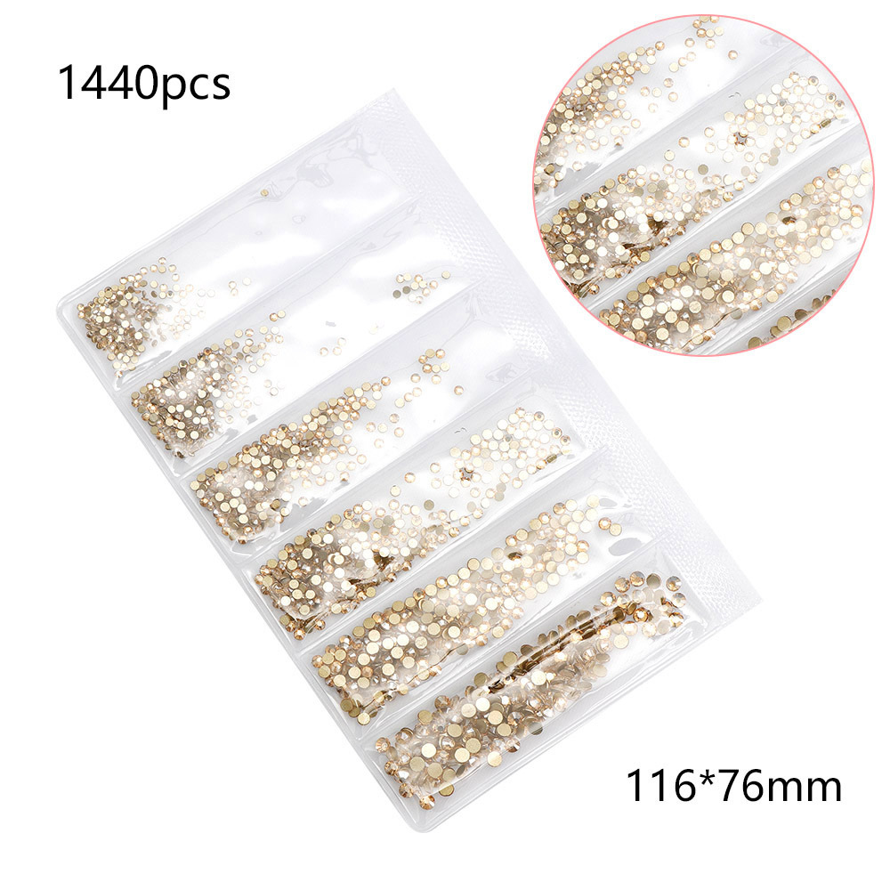 48g Weight Nail Decoration Accessories Nail Supplies 1 Set Quantity Simple Style Square Glass Nail Decoration Accessories 1 Set