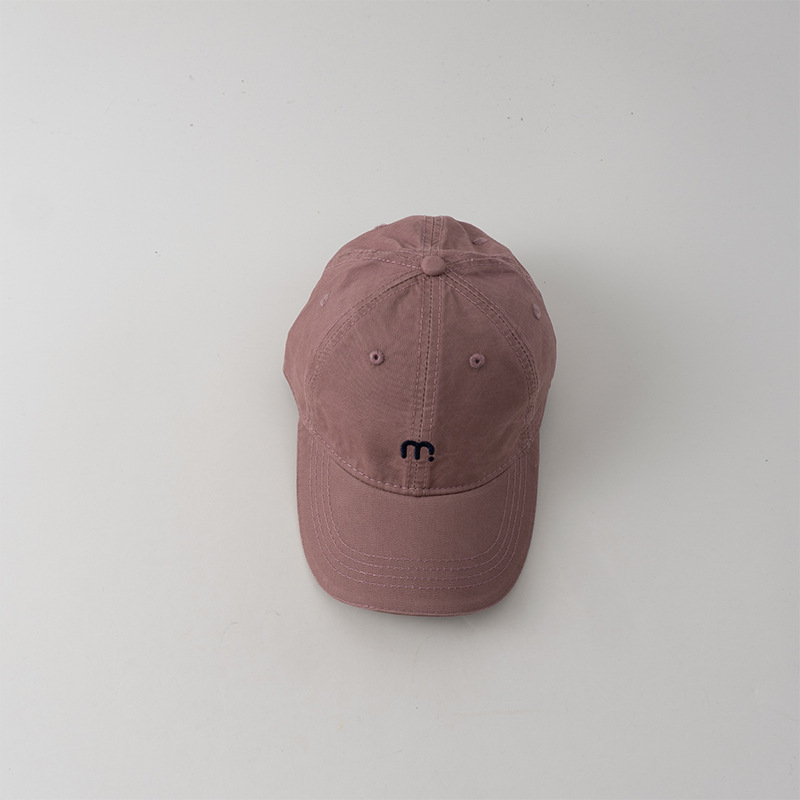 ins sombrero de pato para bebés coreanos primavera y otoño letra m bordado sombrero de béisbol para niños ocio versátil sombrero para niños