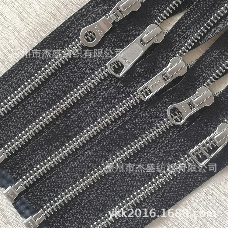 YKK Молния № 5 Металл Белая Медь Двойной-Открытый Одинарный-Открытый Закрытый-Открытый Головка Молнии YKK Черно-белая Пятно Цена