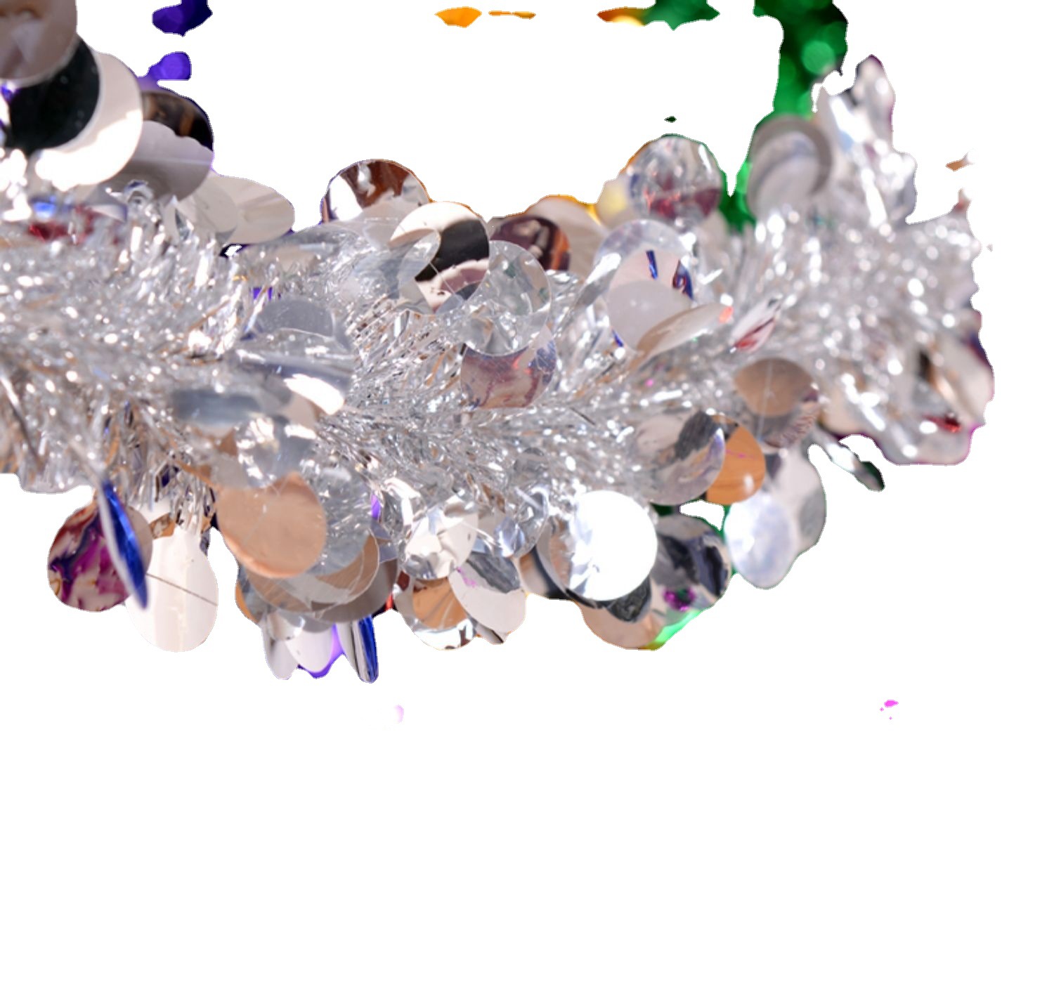 Boda rayas coloridas rayas de lana Garland Navidad Día de Año Nuevo Wansheng decoración aula decoración cinta 61 fiesta escaleras habitación de la boda