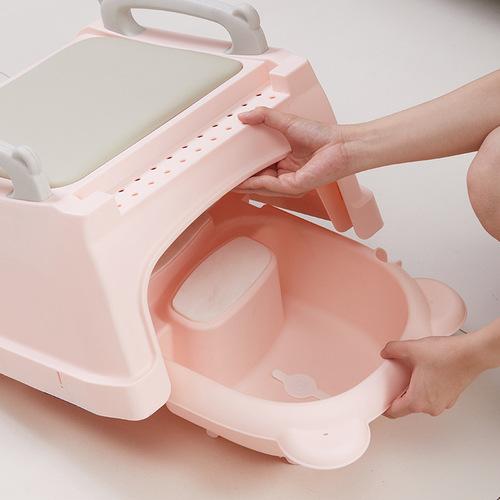 Children's Hair Washing Recliner Stretching Hair Washing Gadget Can Sit or Lie Down Baby Home Use Kids Infant Hair Washing Bench