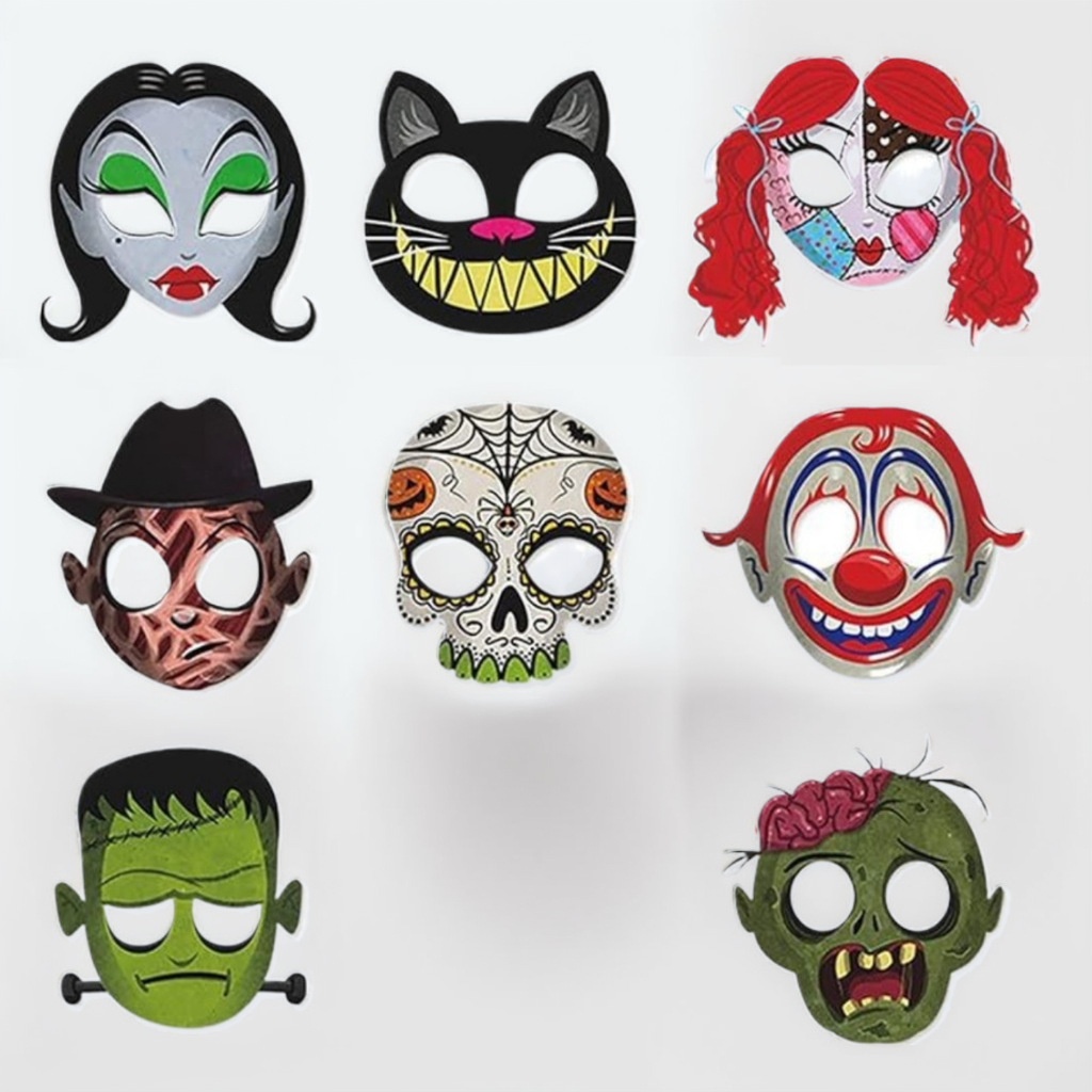 thumbnail image 1 of Máscara de Halloween, accesorios de baile para fiestas, accesorios de tiro divertidos de terror, máscara de Halloween 2024, 1 of 4