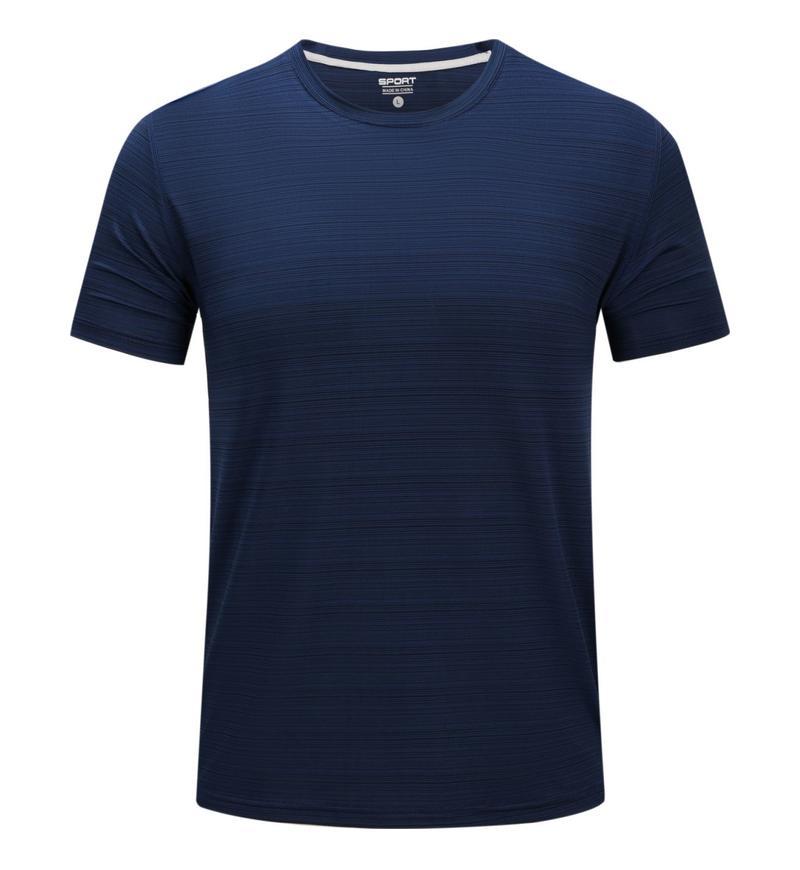 Poliamonio elástico absorción de sudor ligero cuello redondo ropa de trabajo de manga corta camiseta de publicidad cultural de construcción rápida camiseta de secado personalizada