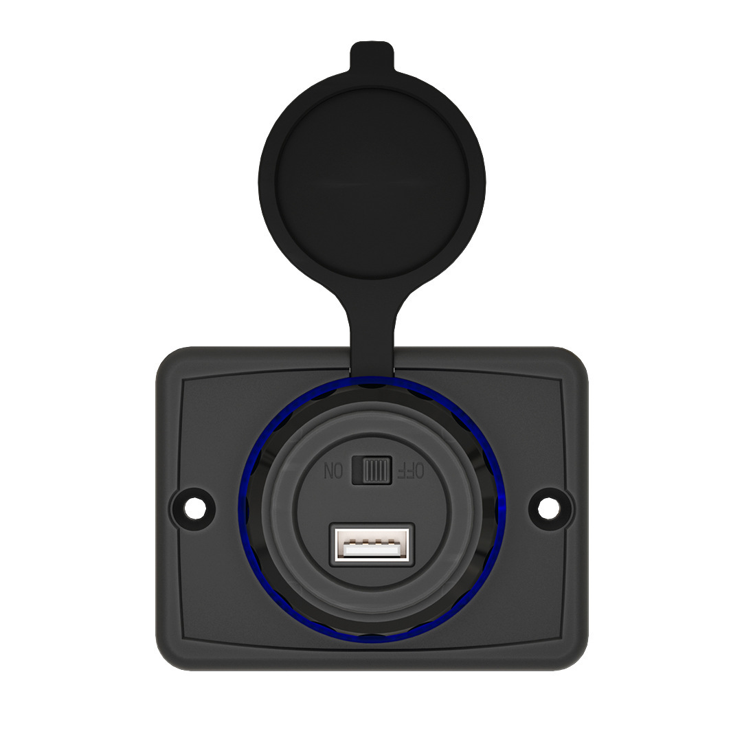 Puerto de carga USB modificado a 12V-24V tipo C con carga rápida PD y QC3.0, cargador para coche sin necesidad de taladrar. image 7