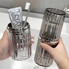 旅行洗面カップセット三合一歯ブラシ収納ケースカップル歯カップ旅行携帯うがいカップ歯磨きカップ