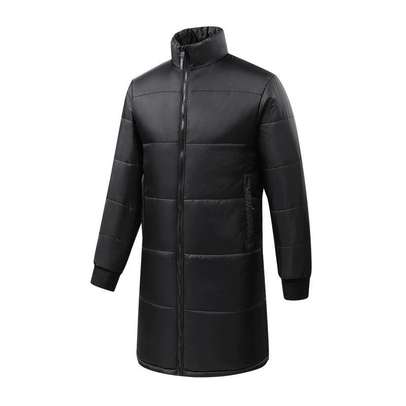Sports long winter removable liner with down, down jacket, maxi length