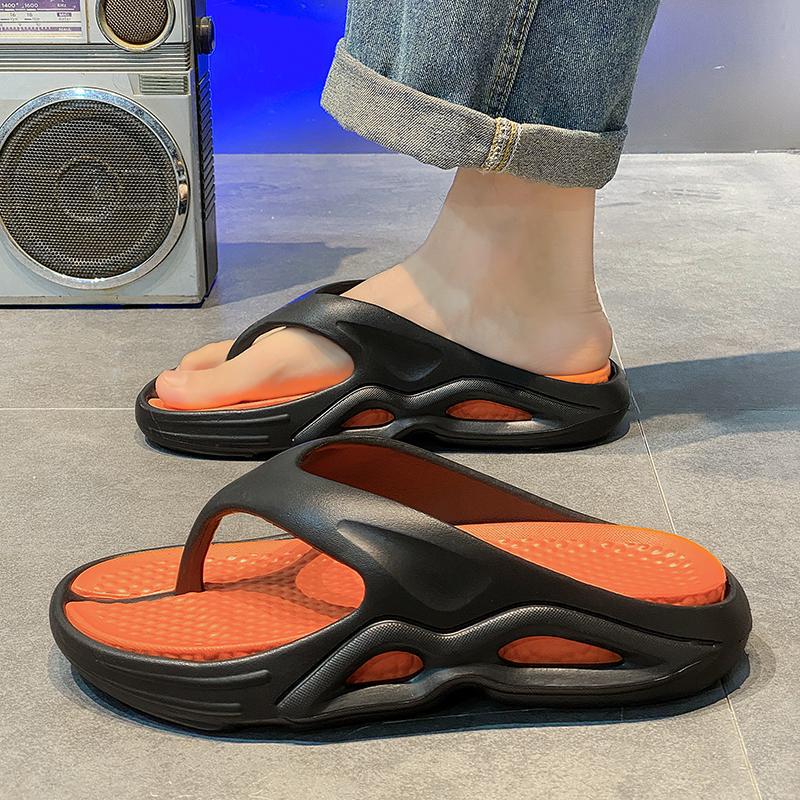 Men's Flip-Flops for Summer, Non-Slip, Sporty, Casual, Trendy, Thick-Soled, Comfortable Sandals