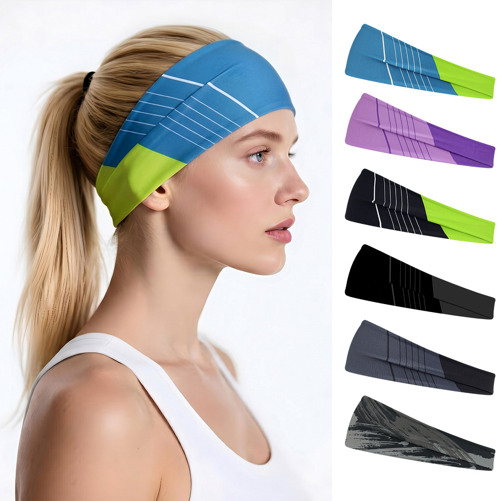 Guanyu Sweat-Absorbing Anti-Sweat Fitness Headband Running Yoga Football Basketball Headband Sports Headband Unisex
