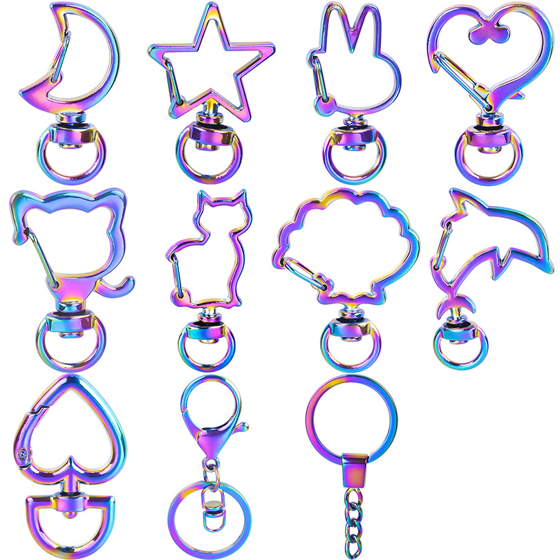 Mignon Star Lune Forme De Cœur Alliage Placage Unisexe Pendentif De Sac Porte-Clés display picture 1