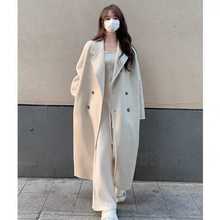 中长款双面羊毛大衣女2025年新款秋冬赫本风高级感小个子毛呢外套