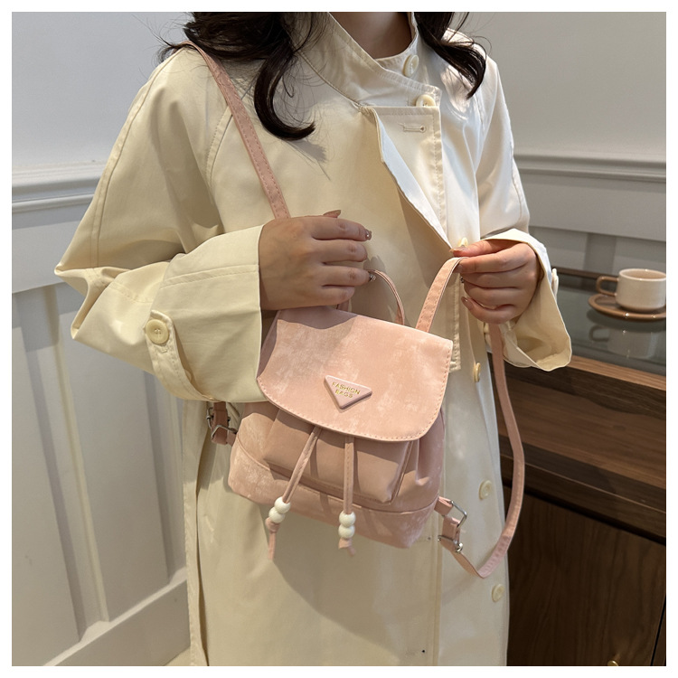 360g Weight Sewing Thread Fashion Element Flip Cover Closure Type Double Shoulder Straps Strap Type Functional Backpack Bags Type Casual Occasion Nylon Material Women's Backpack Backpack Solid Color Pattern All Seasons Season Women's Gender Elegant, Preppy Style Style Square Shape Solid Color Casual Women's Backpack Functional Backpack 14