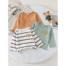P 77164 Bear embroidered kids' tee set С�ܴ�����ͯ������