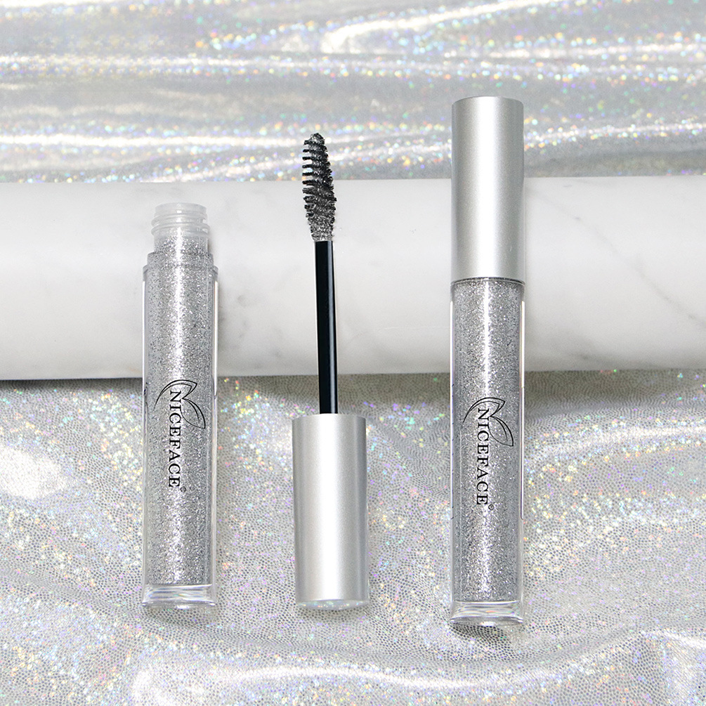 NICEFACE broken diamond shining mascara quick-drying film forming shining tear drops makeup effect mascara factory wholesale